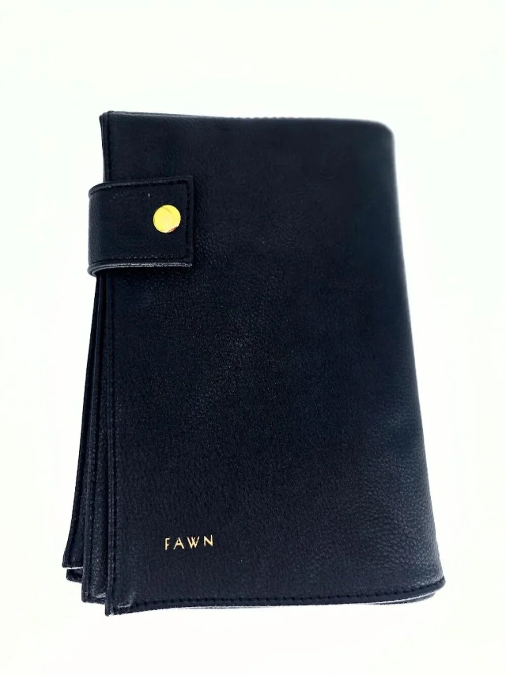 Fawn Design Premium Faux Leather Portable Changing Pad - Black